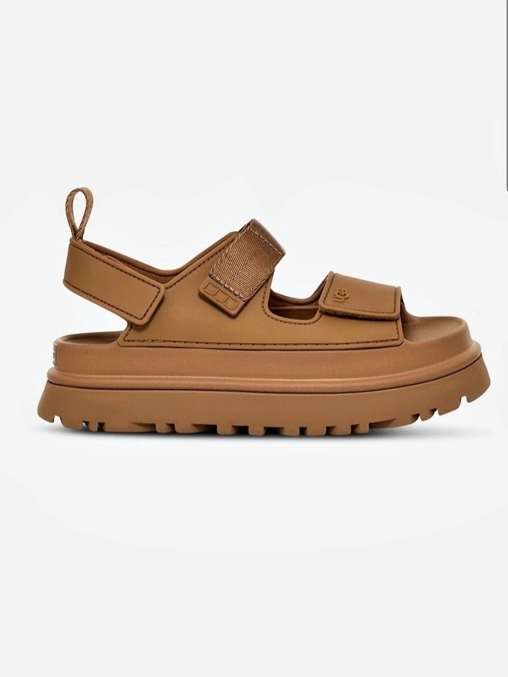 UGG GoldenGlow Sandal Platform Velcro Sandals, Brown